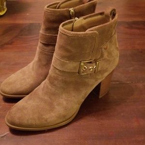 Olive Green Booties w/Buckles